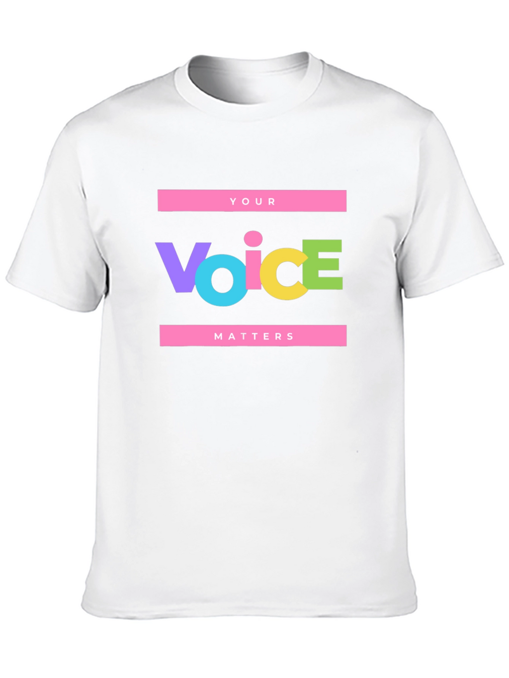 Your Voice Matters Graphic Tee - Black Unisex T-Shirt