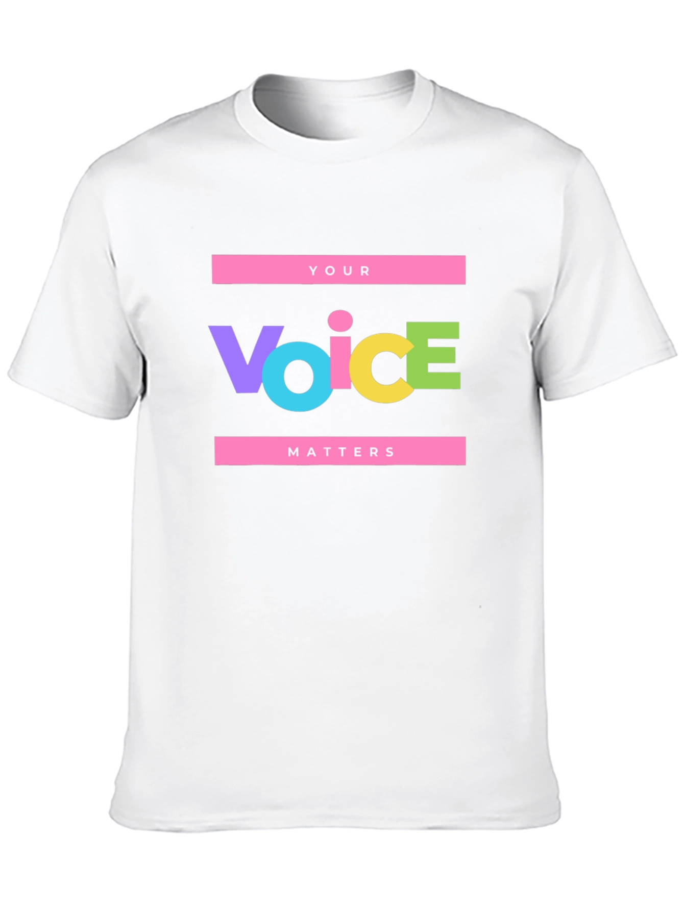 Your Voice Matters Graphic Tee - Black Unisex T-Shirt