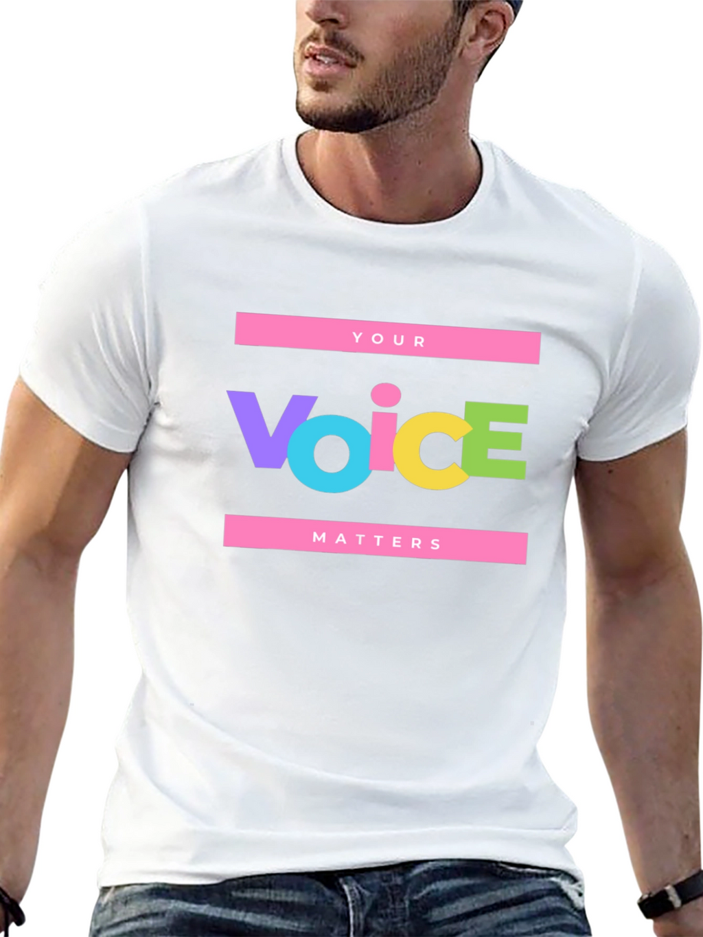 Your Voice Matters Graphic Tee - Black Unisex T-Shirt