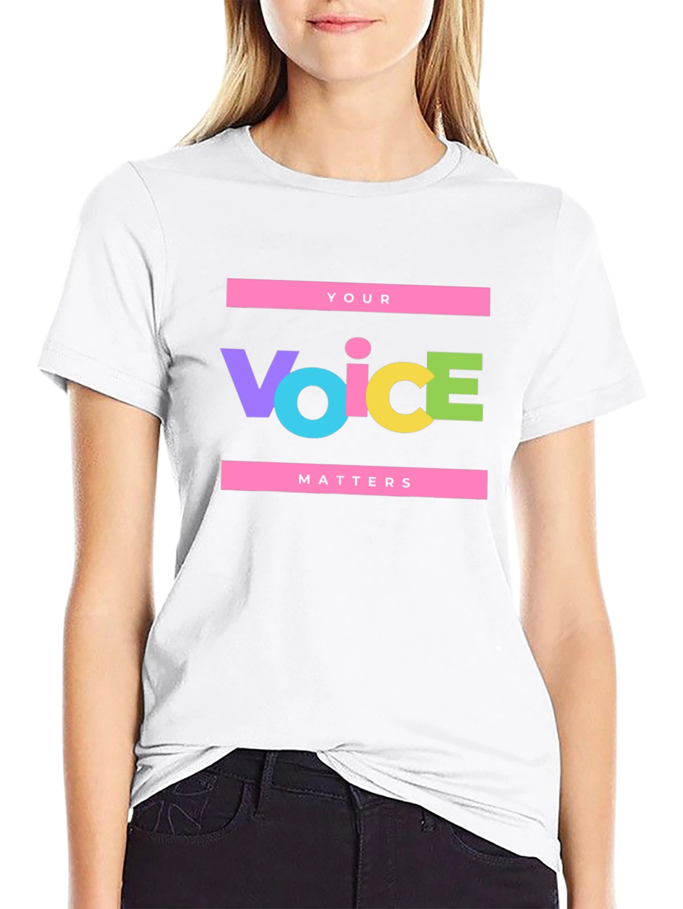 Your Voice Matters Graphic Tee - Black Unisex T-Shirt