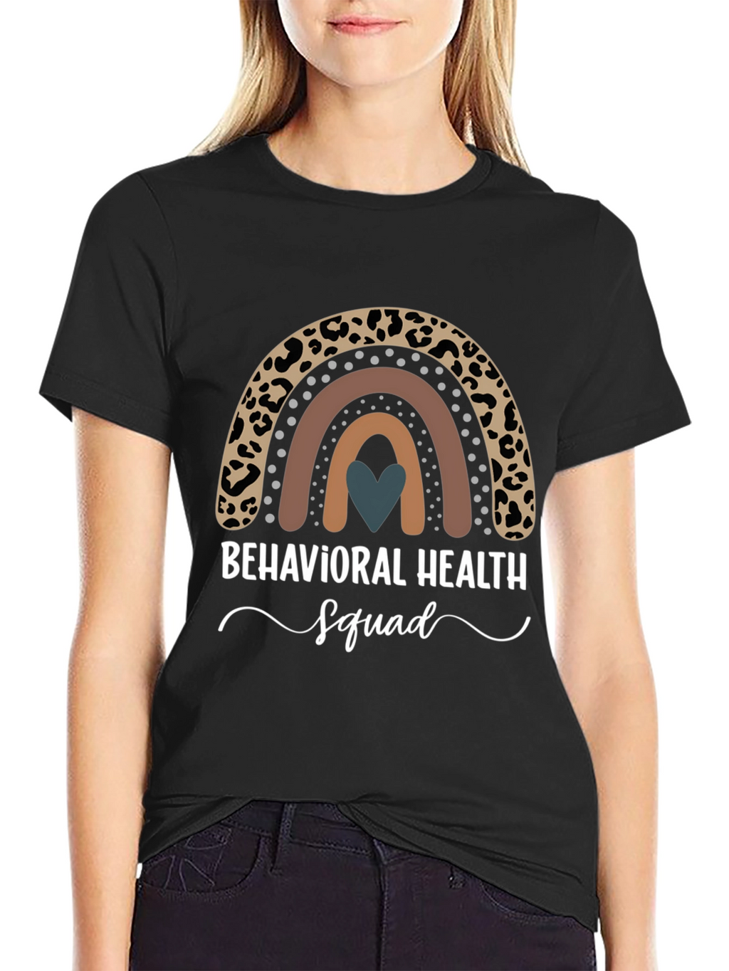 Behavioral Health Squad Rainbow Graphic Tee