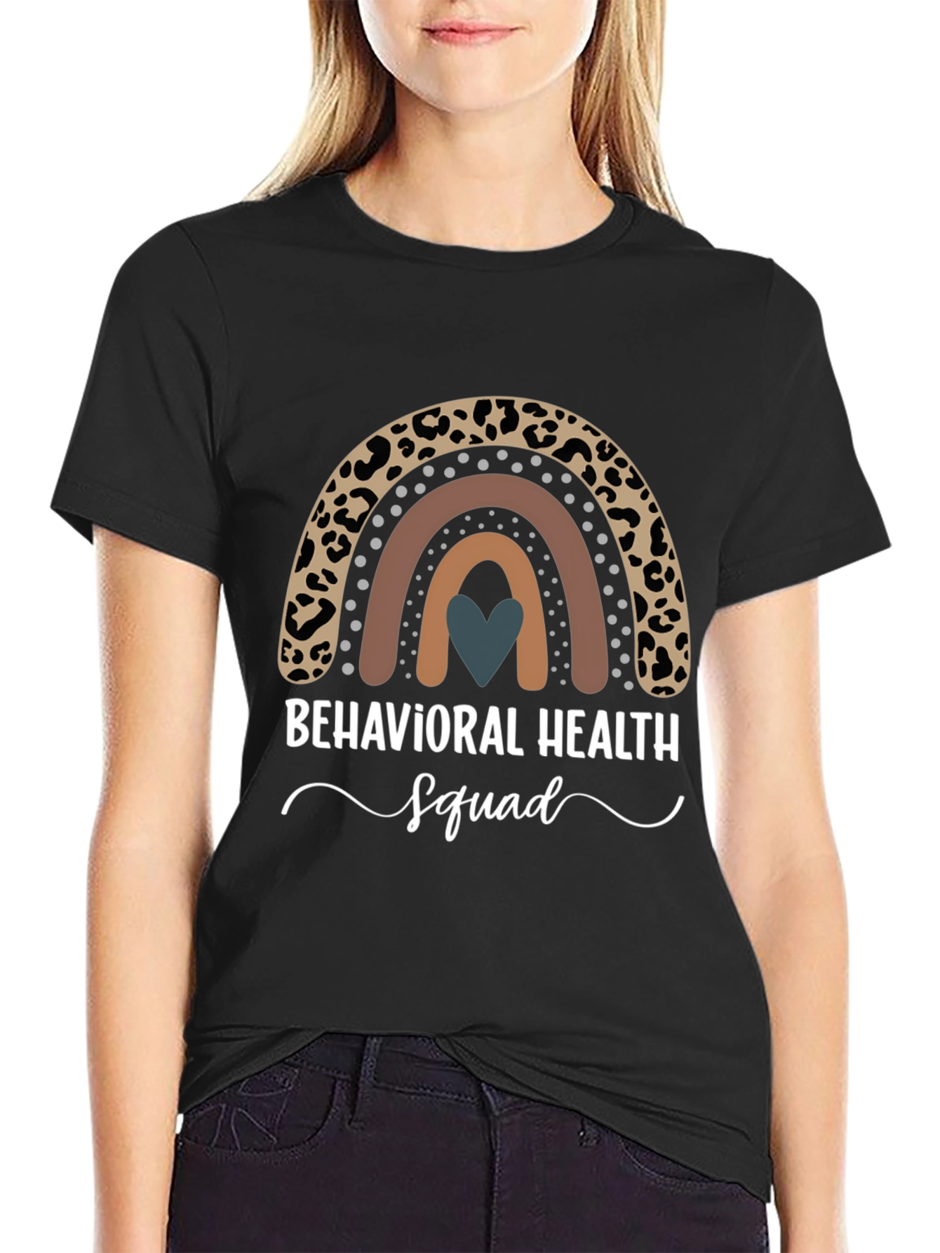 Behavioral Health Squad Rainbow Graphic Tee