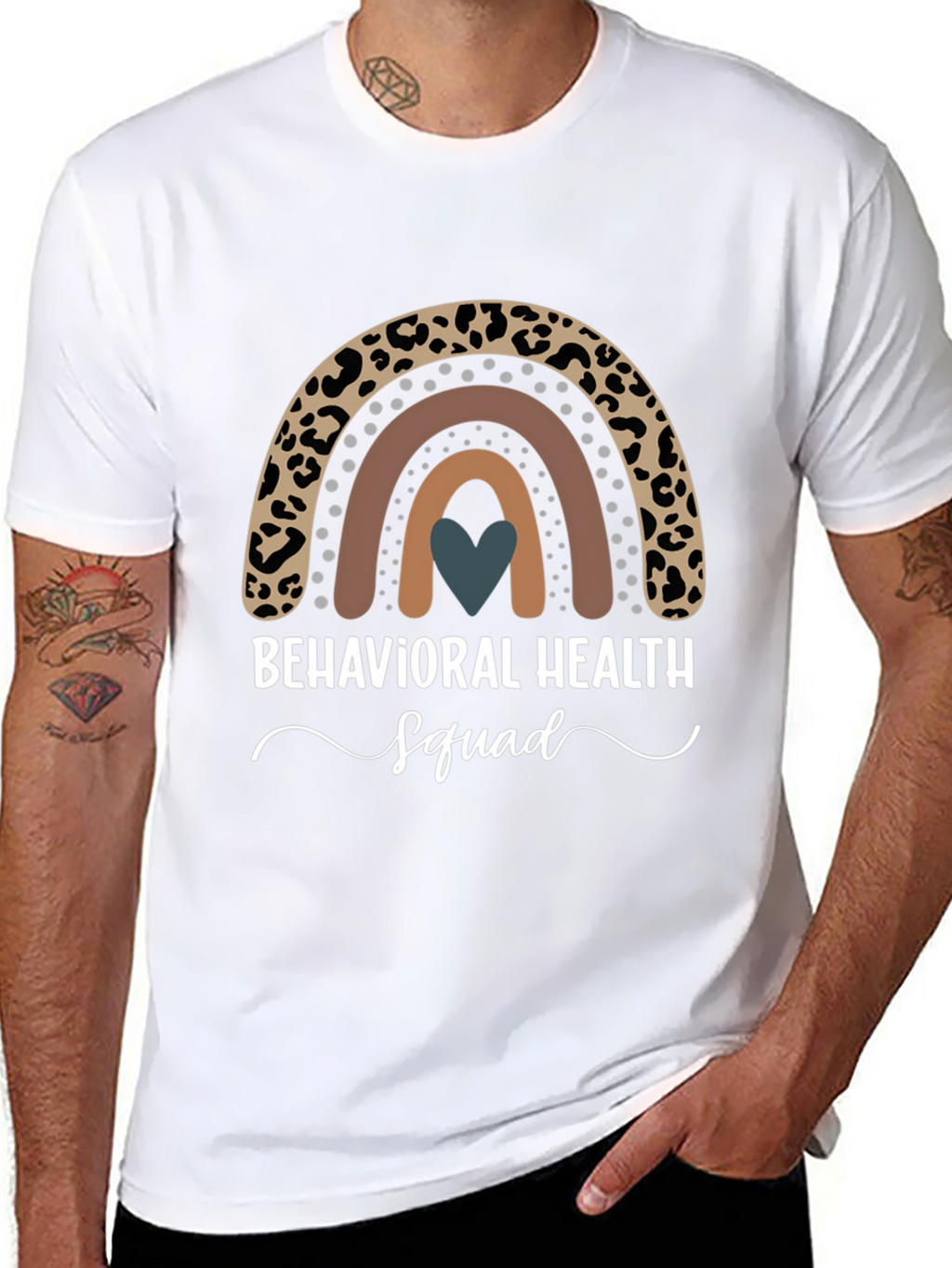 Behavioral Health Squad Rainbow Graphic Tee