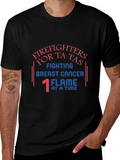 Firefighters for Ta Tas Breast Cancer Awareness T-Shirt