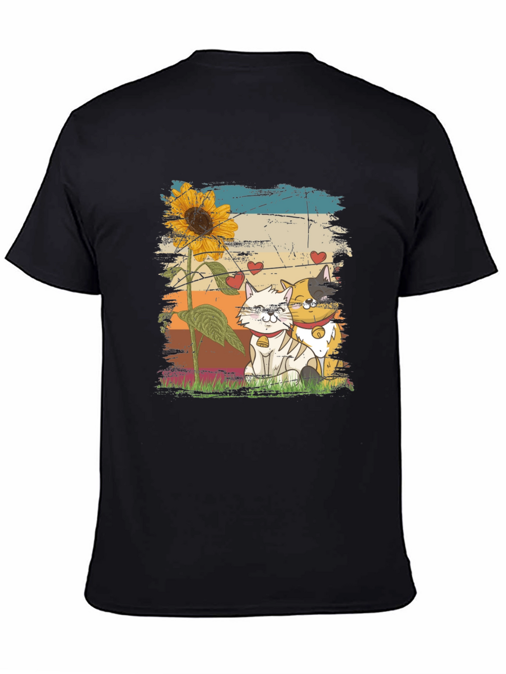 Cats and Sunflower T-Shirt