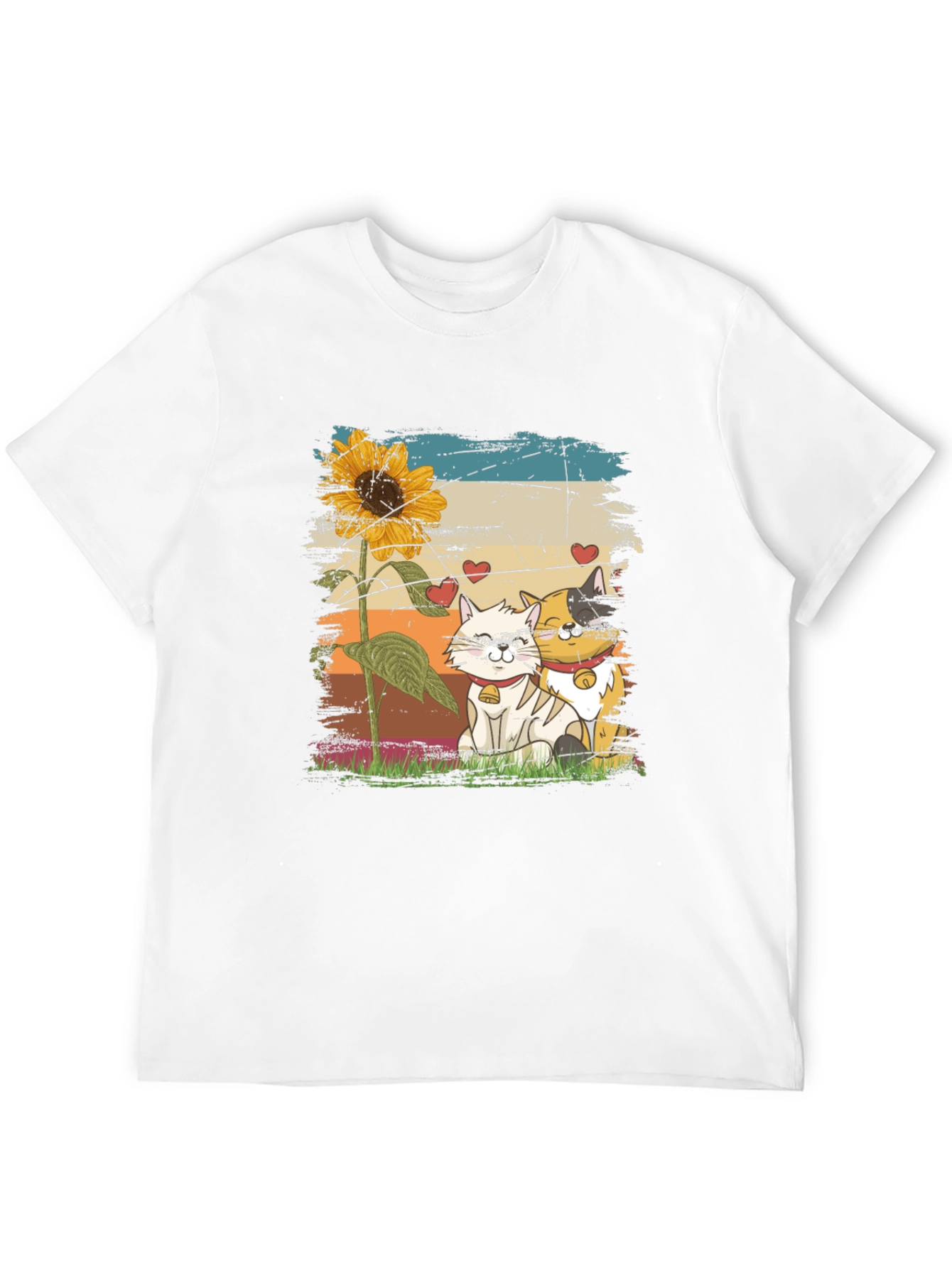 Cats and Sunflower T-Shirt