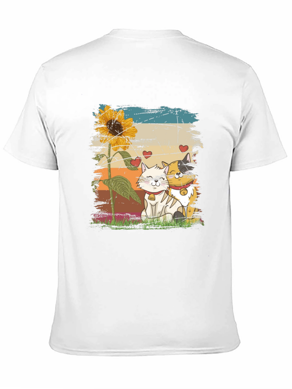 Cats and Sunflower T-Shirt