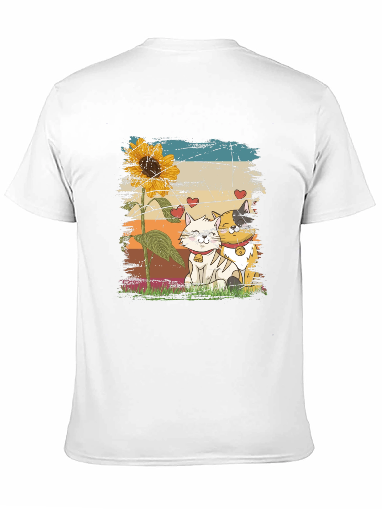 Cats and Sunflower T-Shirt
