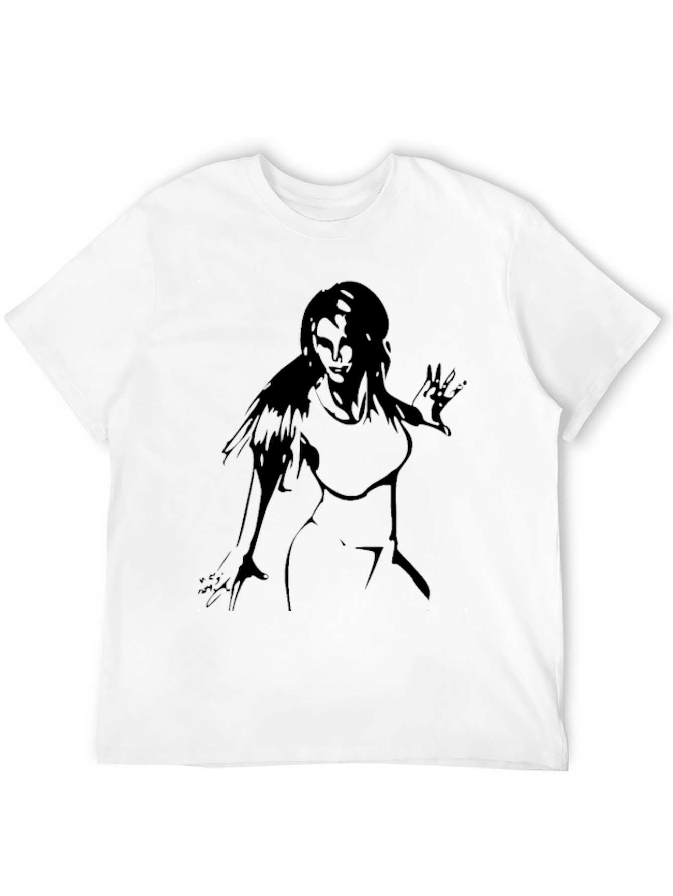Silhouette Graphic Tee - Sleek Black T-Shirt
