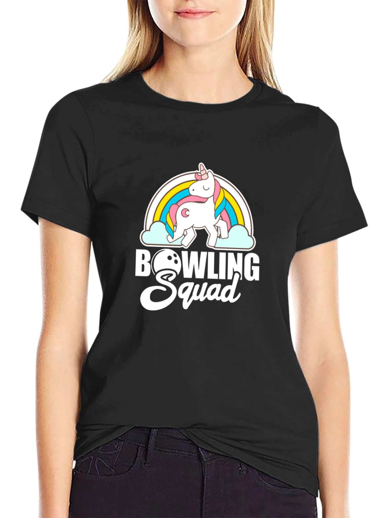 Unicorn Bowling Squad T-Shirt - Fun Stylish Bowling Apparel