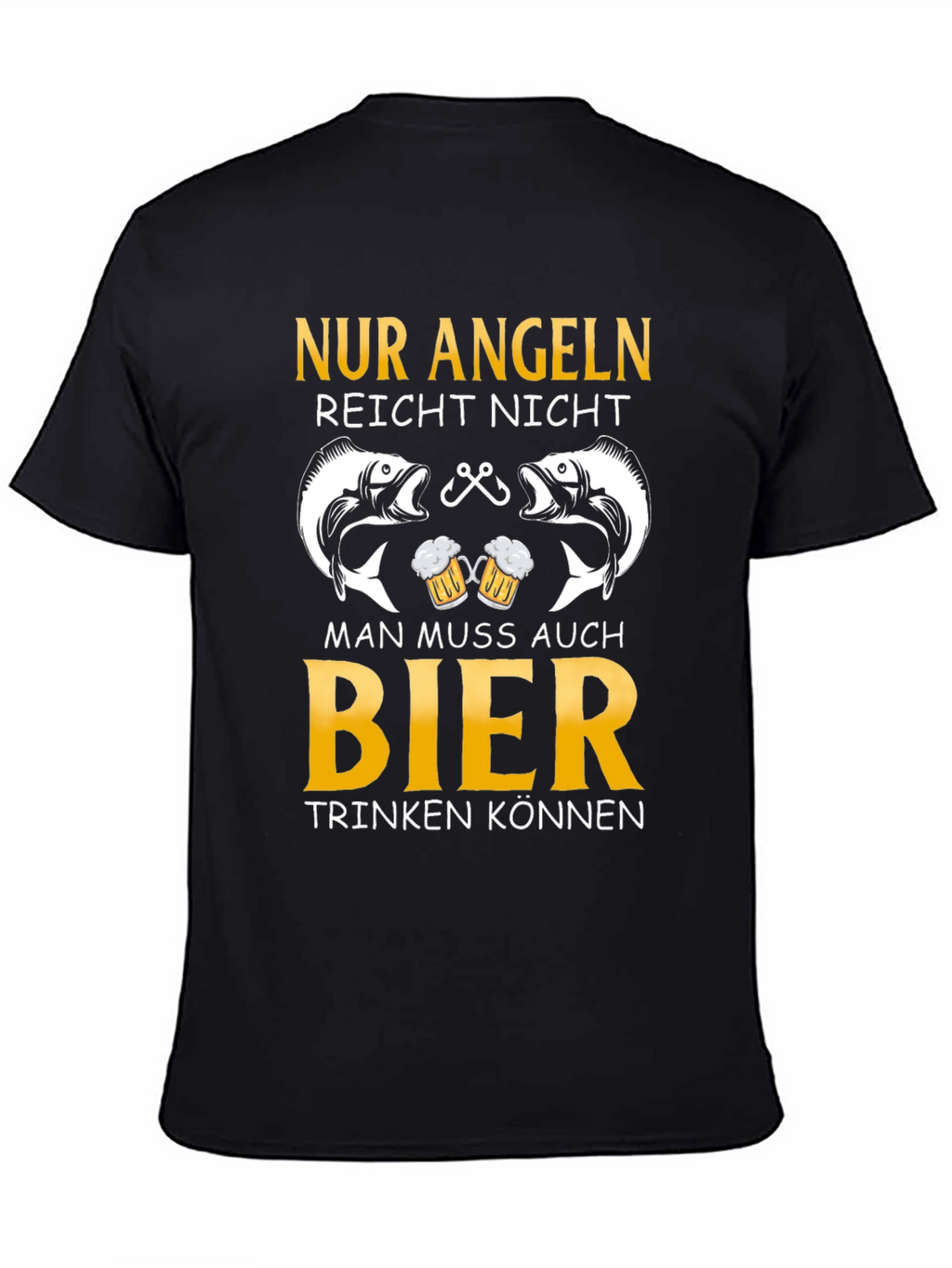 Fishing and Beer T-Shirt - German Angeln Design