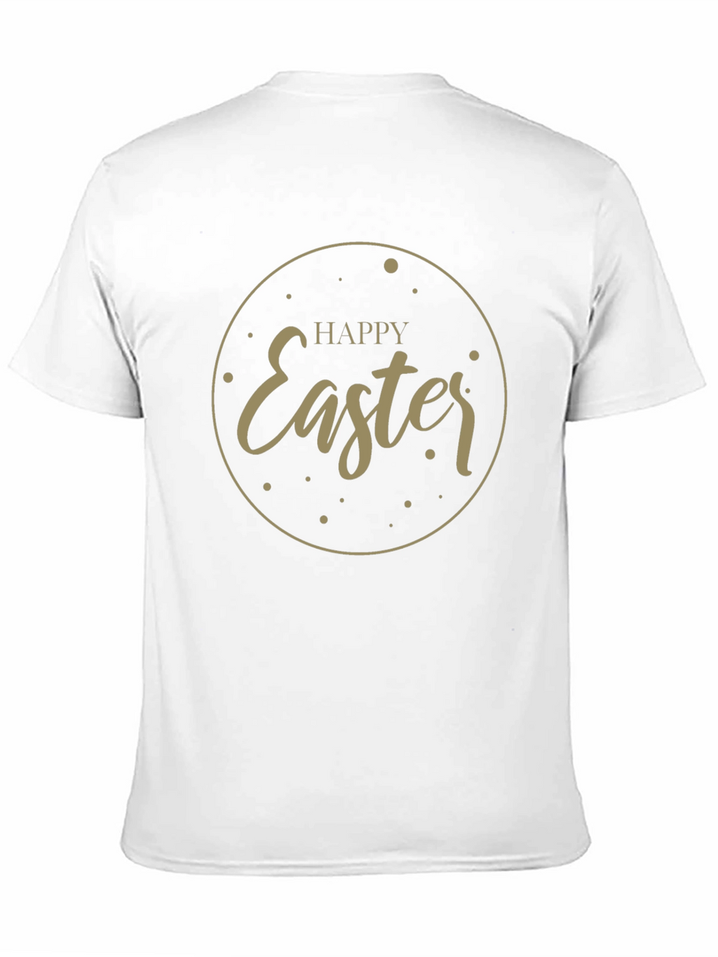 Happy Easter Graphic Tee - Black Cotton Blend Shirt