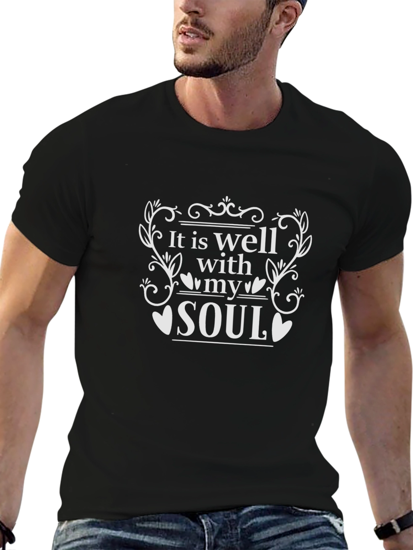 It Is Well With My Soul Black T-Shirt