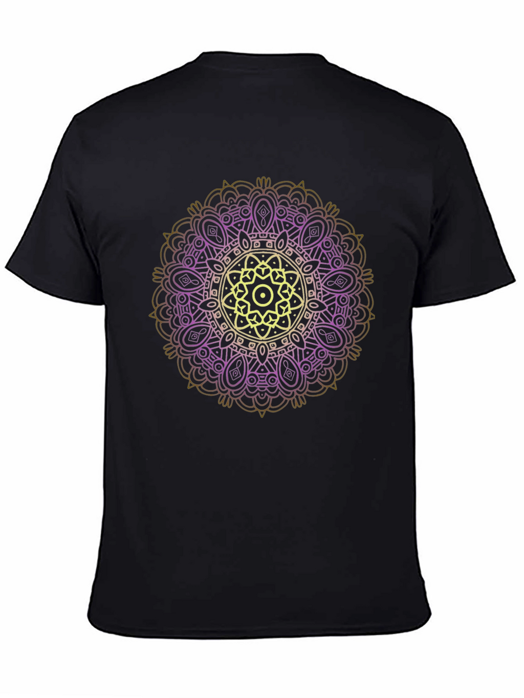 Mandala Graphic Tee - Stylish Black T-Shirt