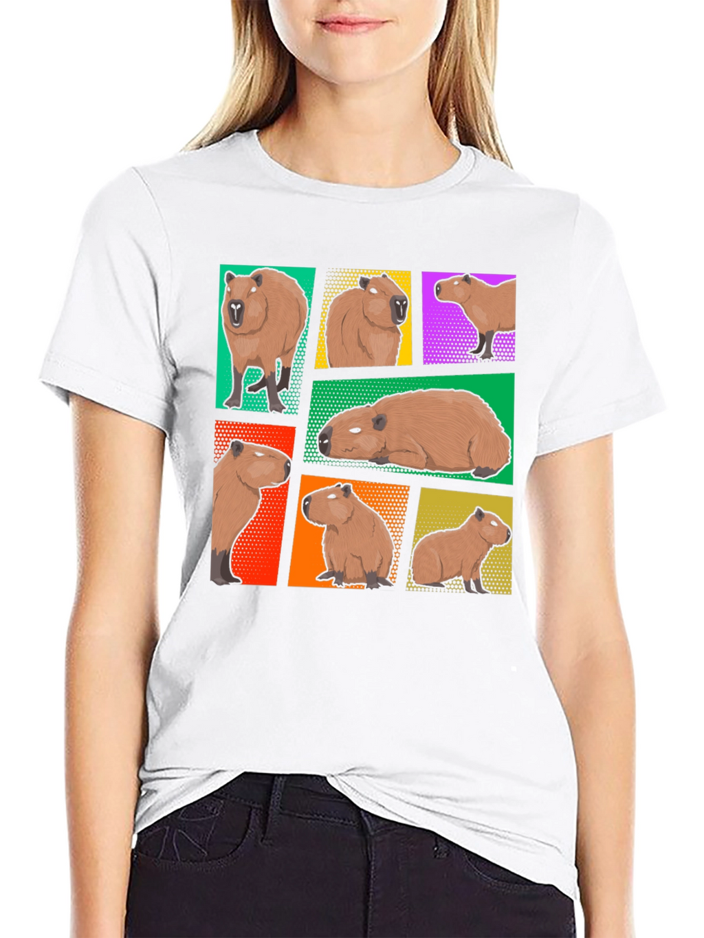 Capybara Collage Graphic Tee