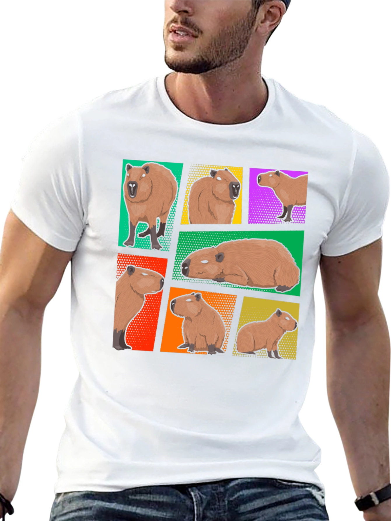 Capybara Collage Graphic Tee