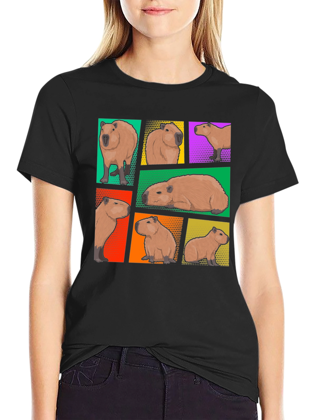 Capybara Collage Graphic Tee
