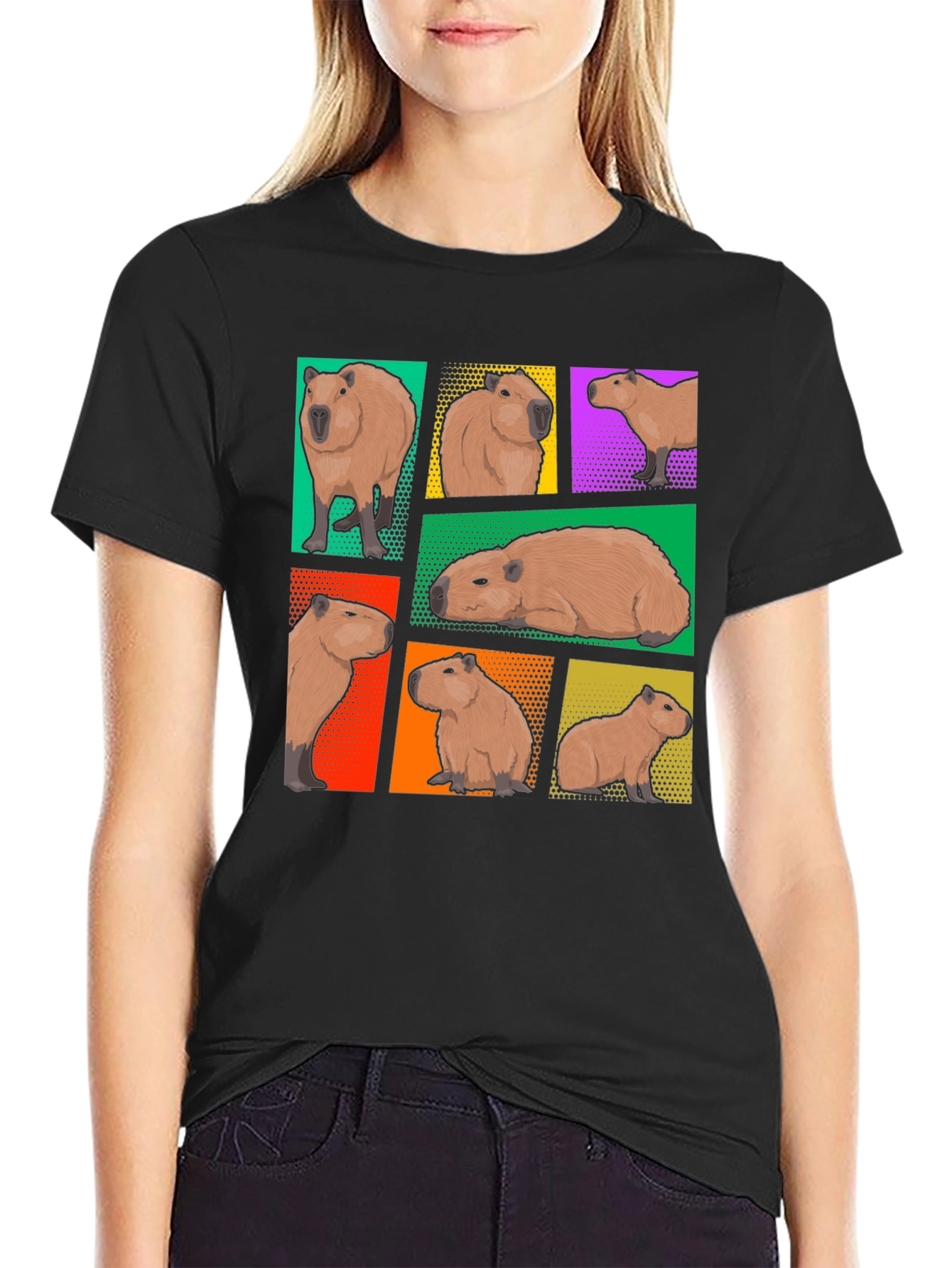 Capybara Collage Graphic Tee