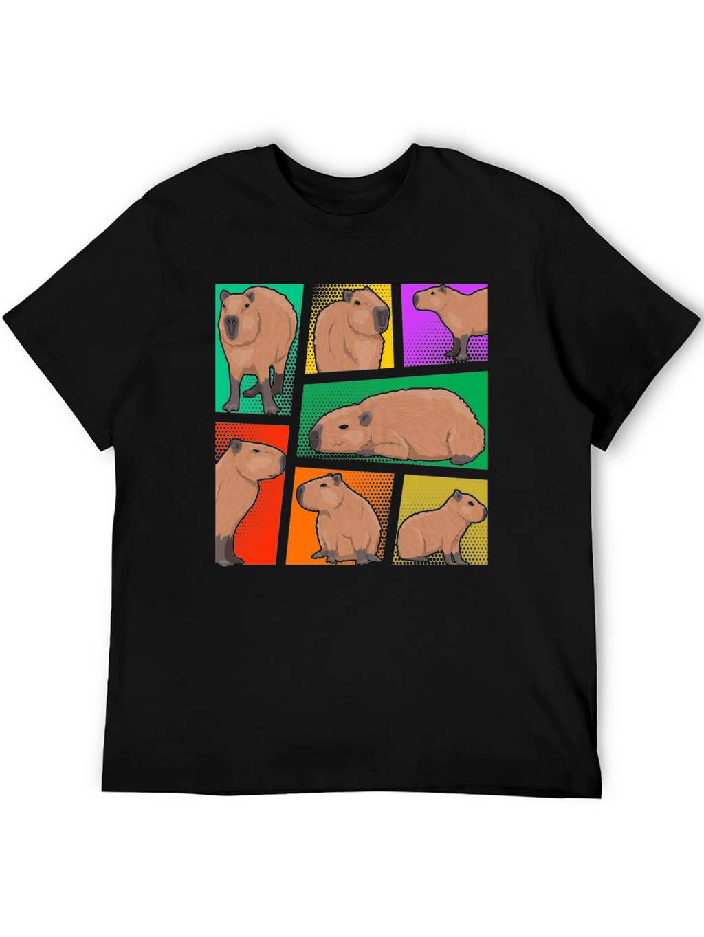 Capybara Collage Graphic Tee