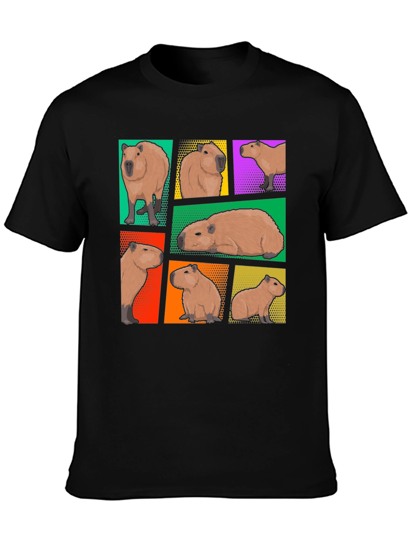 Capybara Collage Graphic Tee