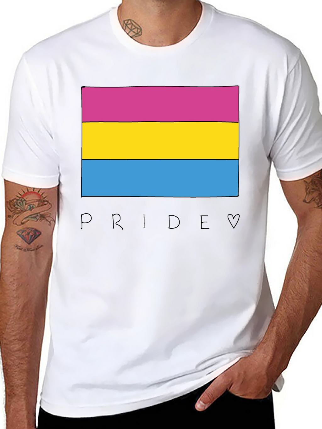 Pansexual Pride Flag T-Shirt - LGBTQ+ Pride