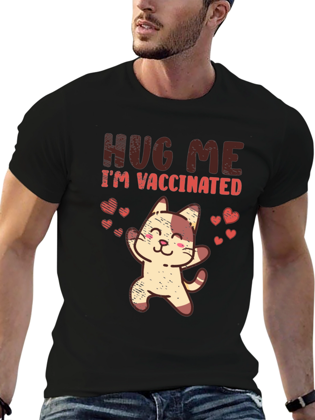 Vaccinated Cat Graphic Tee