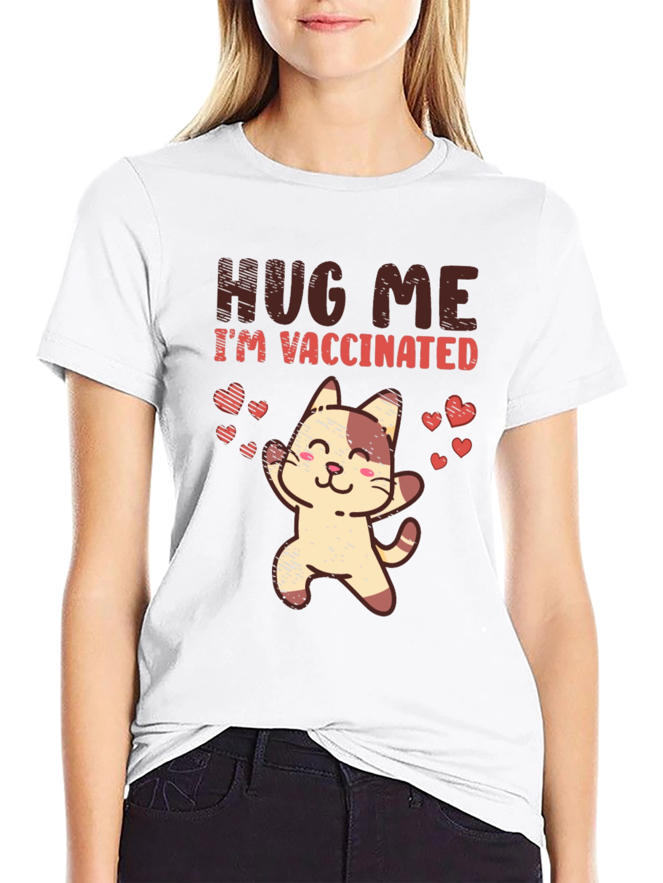 Vaccinated Cat Graphic Tee