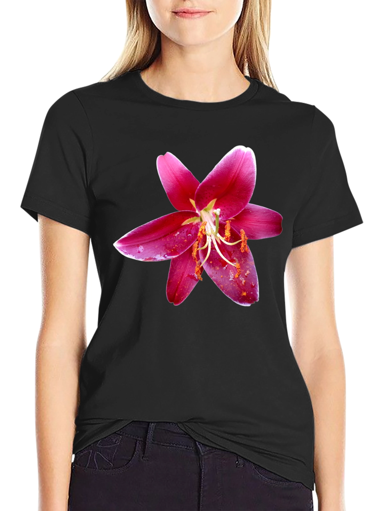 Floral Graphic Tee - Bold Flower Print