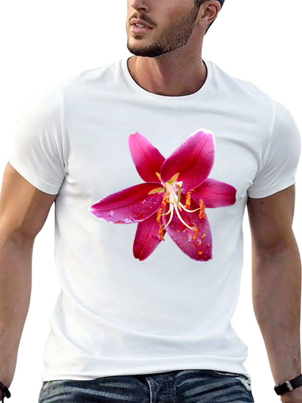 Floral Graphic Tee - Bold Flower Print