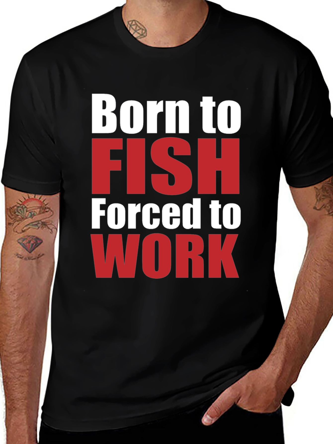 Born to Fish T-Shirt - Funny Fishing Lover Tee
