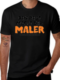 Den Rest Macht Der Maler Black Graphic Tee