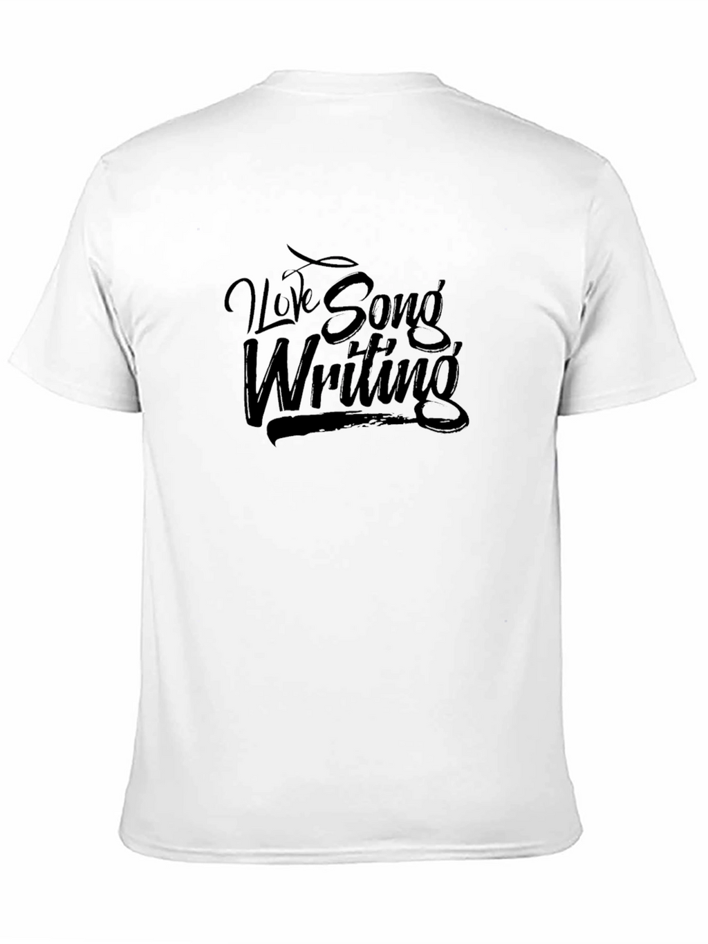 I Love Song Writing Black T-Shirt