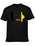 Iowa Hawkeyes Black & Gold State T-Shirt