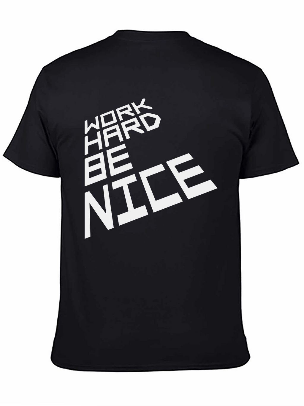 Work Hard Be Nice Graphic Tee - Black