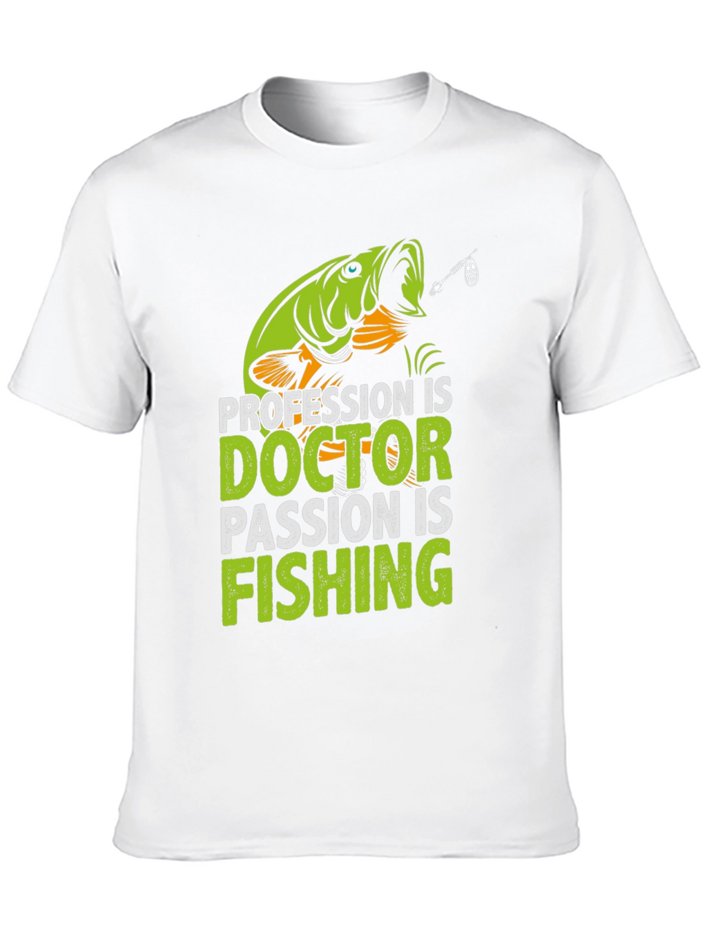 Doctor Fishing Passion T-Shirt - Novelty Graphic Tee