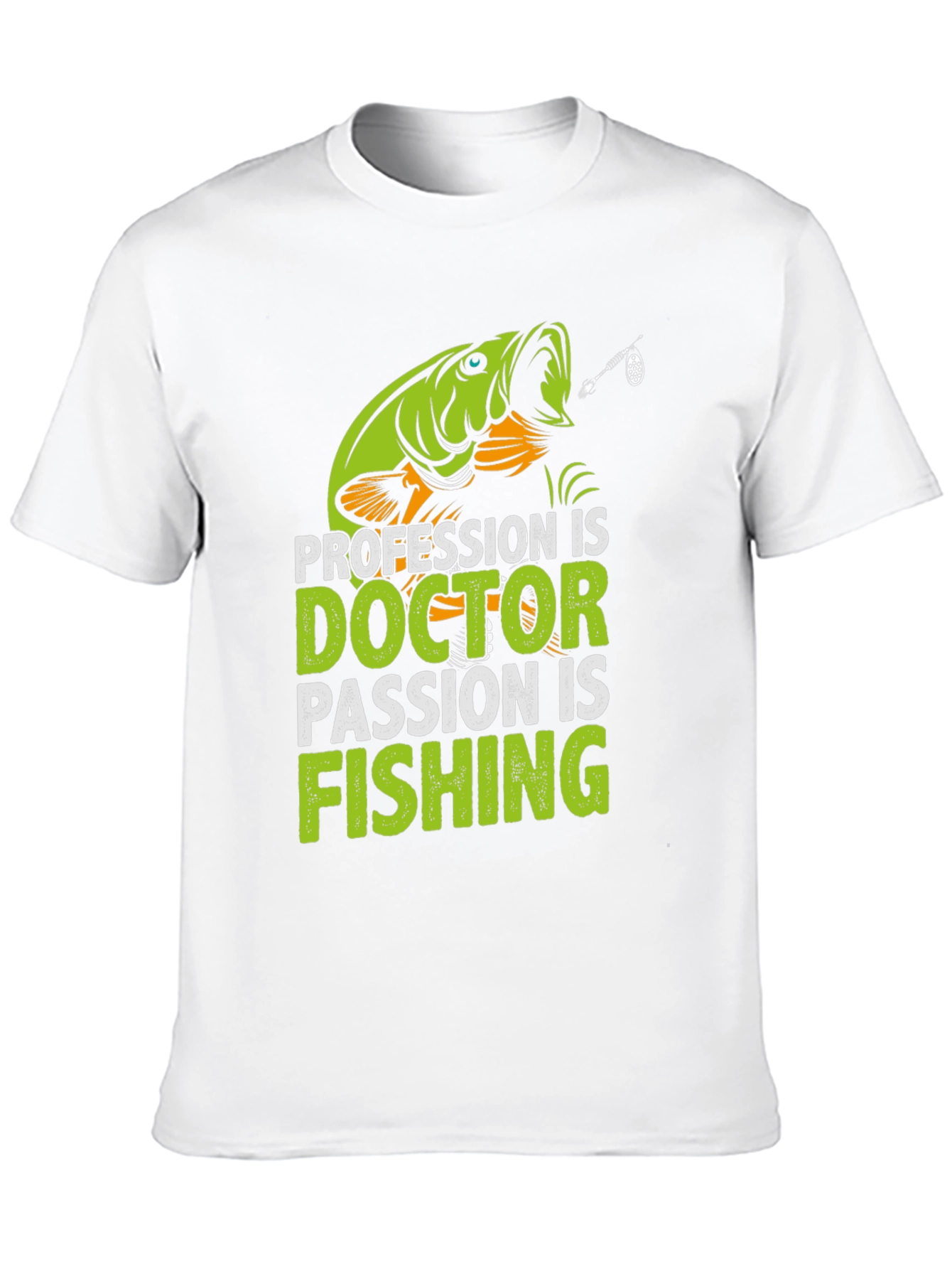 Doctor Fishing Passion T-Shirt - Novelty Graphic Tee