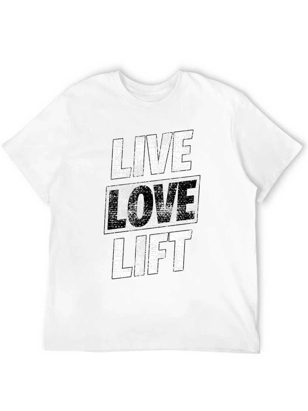 Live Love Lift Graphic Tee - Black Gym Shirt