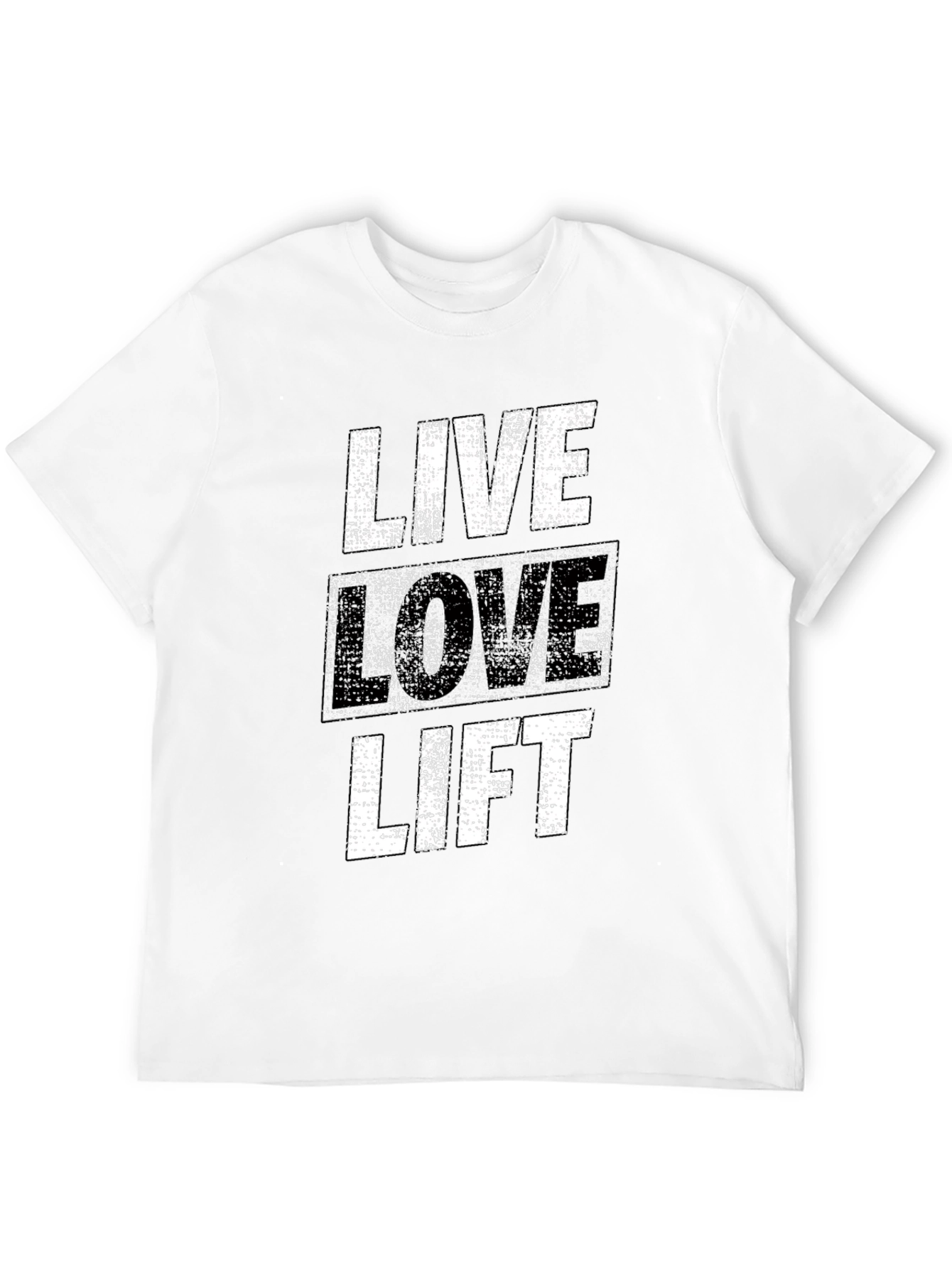 Live Love Lift Graphic Tee - Black Gym Shirt