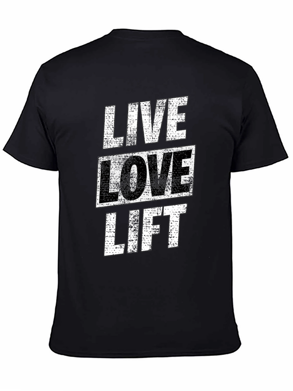Live Love Lift Graphic Tee - Black Gym Shirt