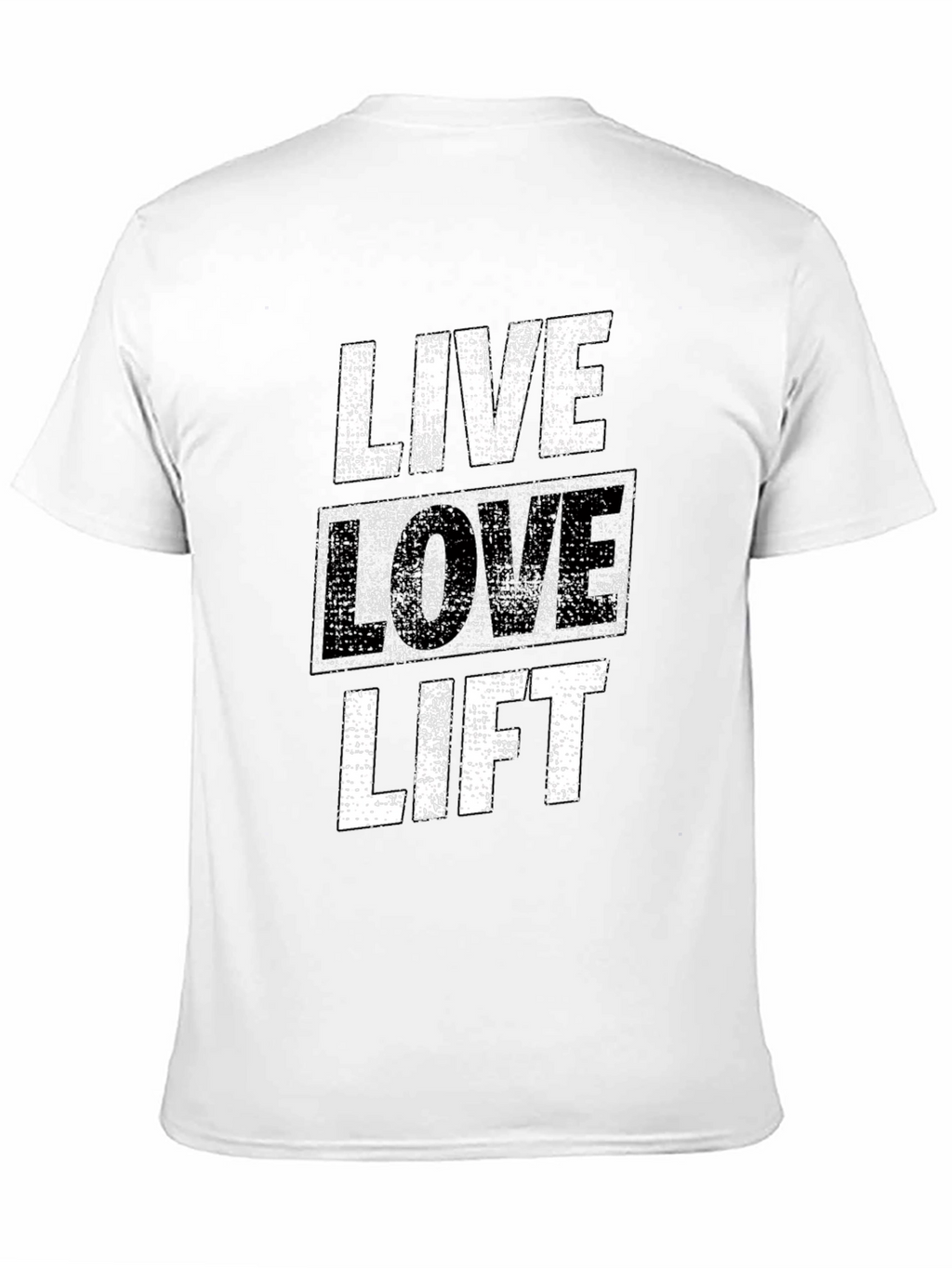 Live Love Lift Graphic Tee - Black Gym Shirt
