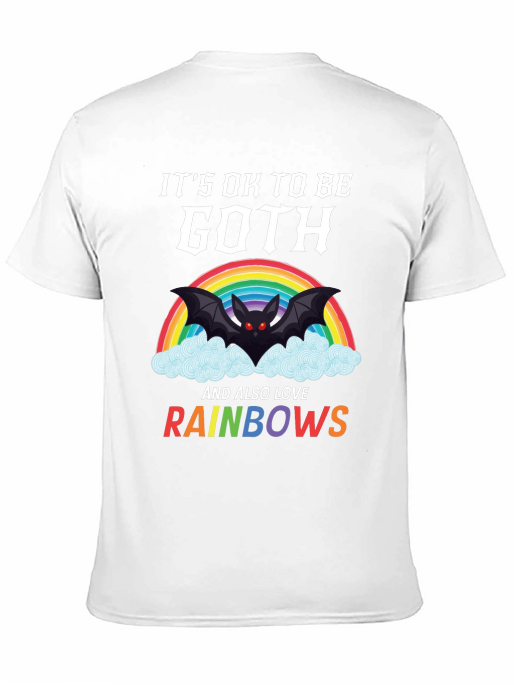 Goth & Rainbows Graphic T-Shirt - Soft Cotton Tee