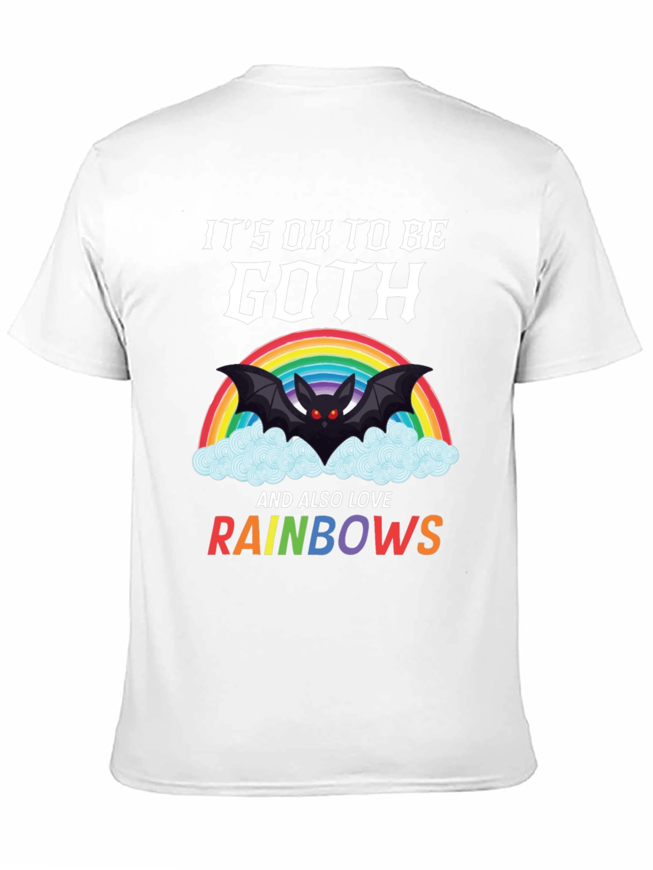 Goth & Rainbows Graphic T-Shirt - Soft Cotton Tee