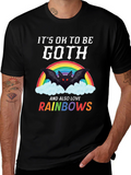 Goth & Rainbows Graphic T-Shirt - Soft Cotton Tee