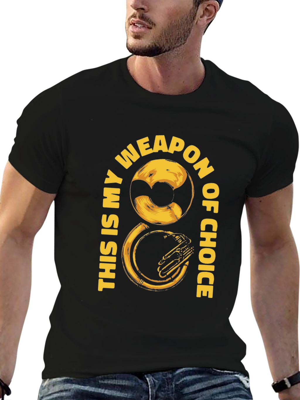 Tuba Weapon of Choice Graphic Tee