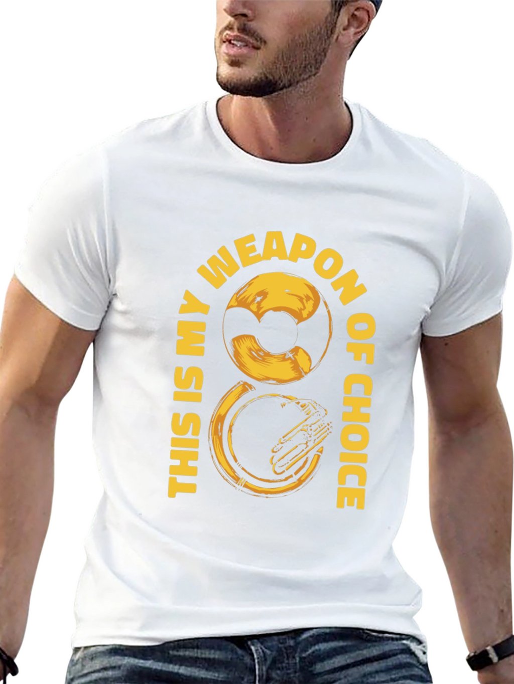 Tuba Weapon of Choice Graphic Tee