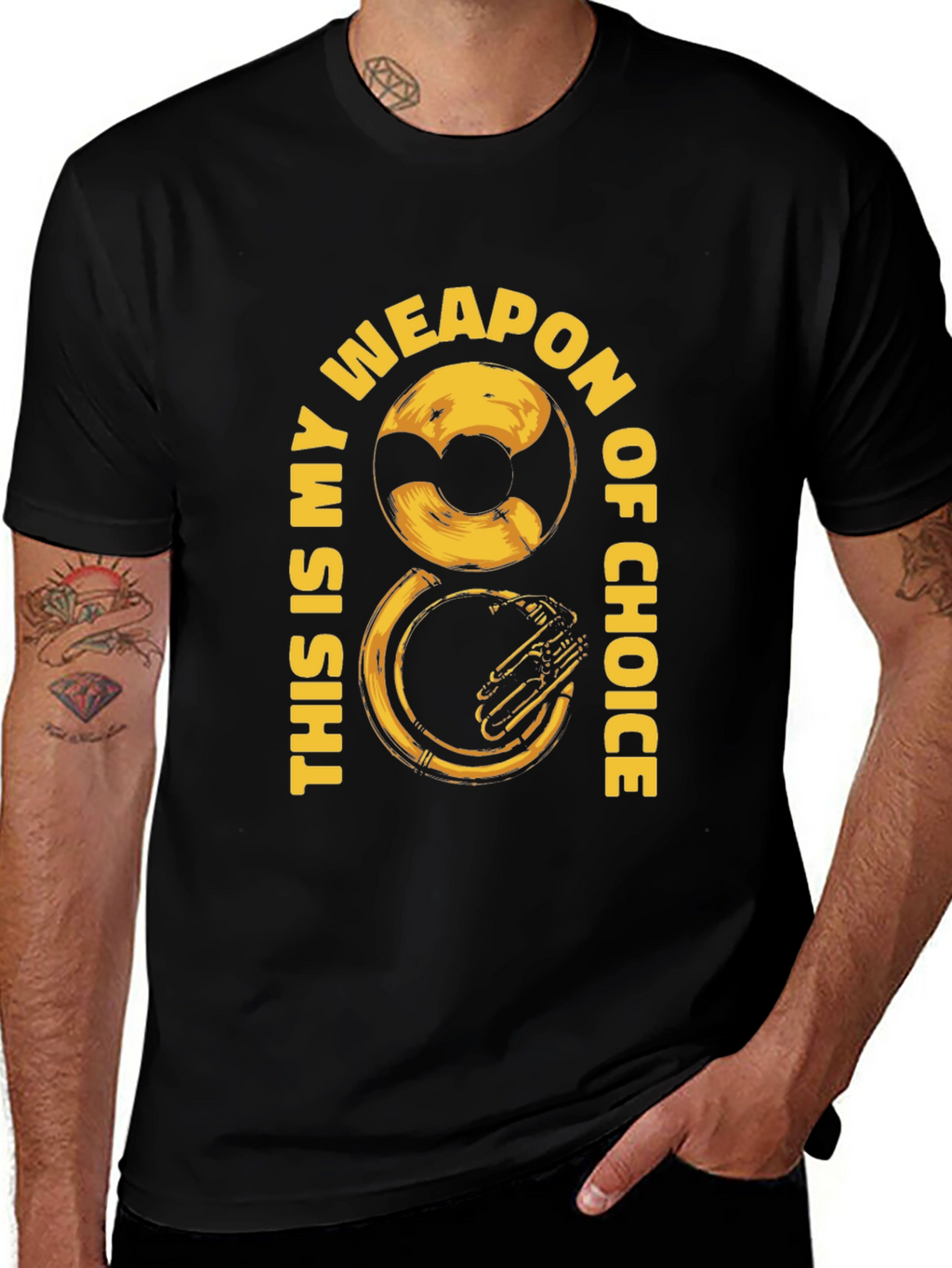 Tuba Weapon of Choice Graphic Tee