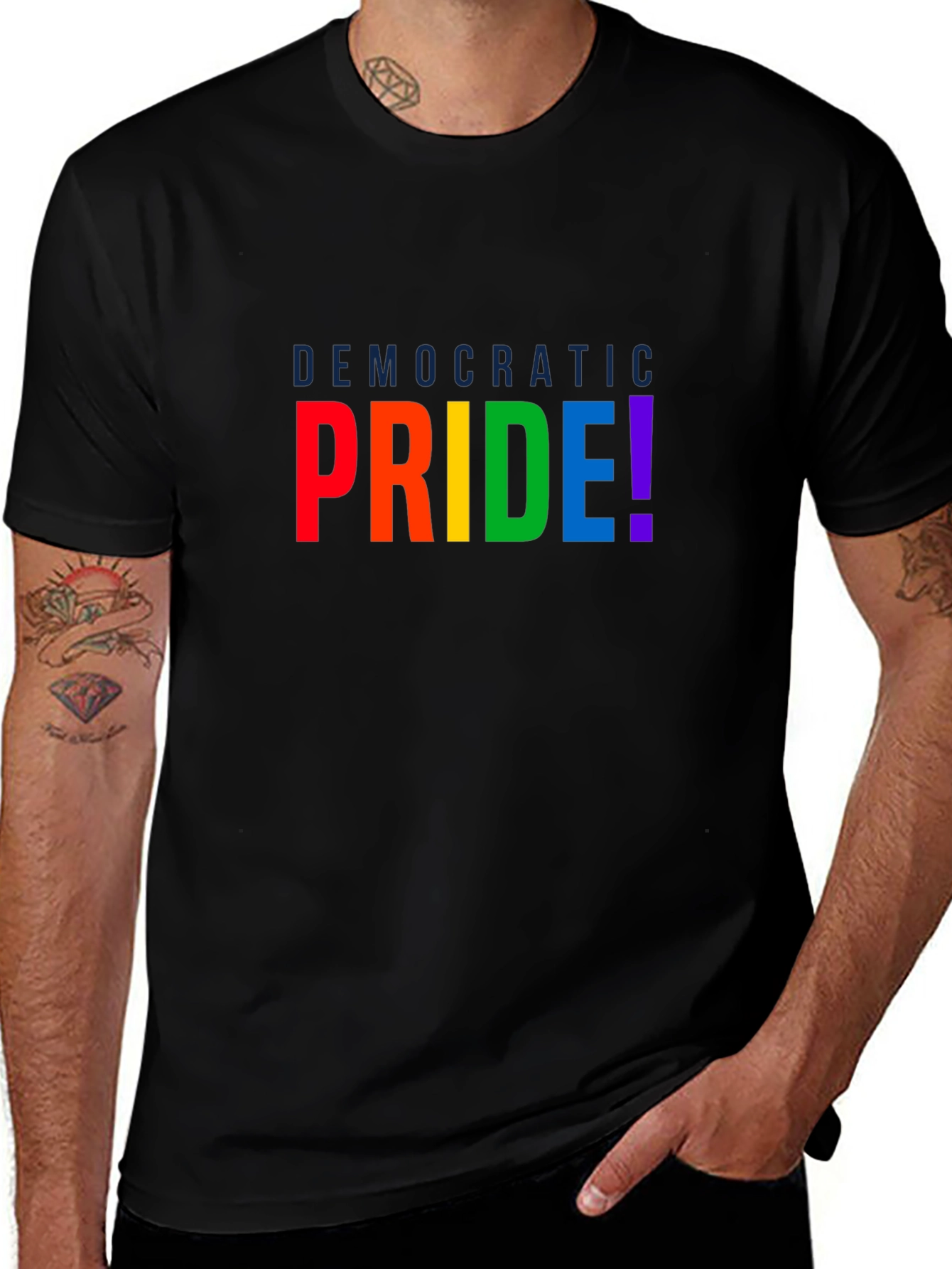 Democratic Pride Rainbow T-Shirt