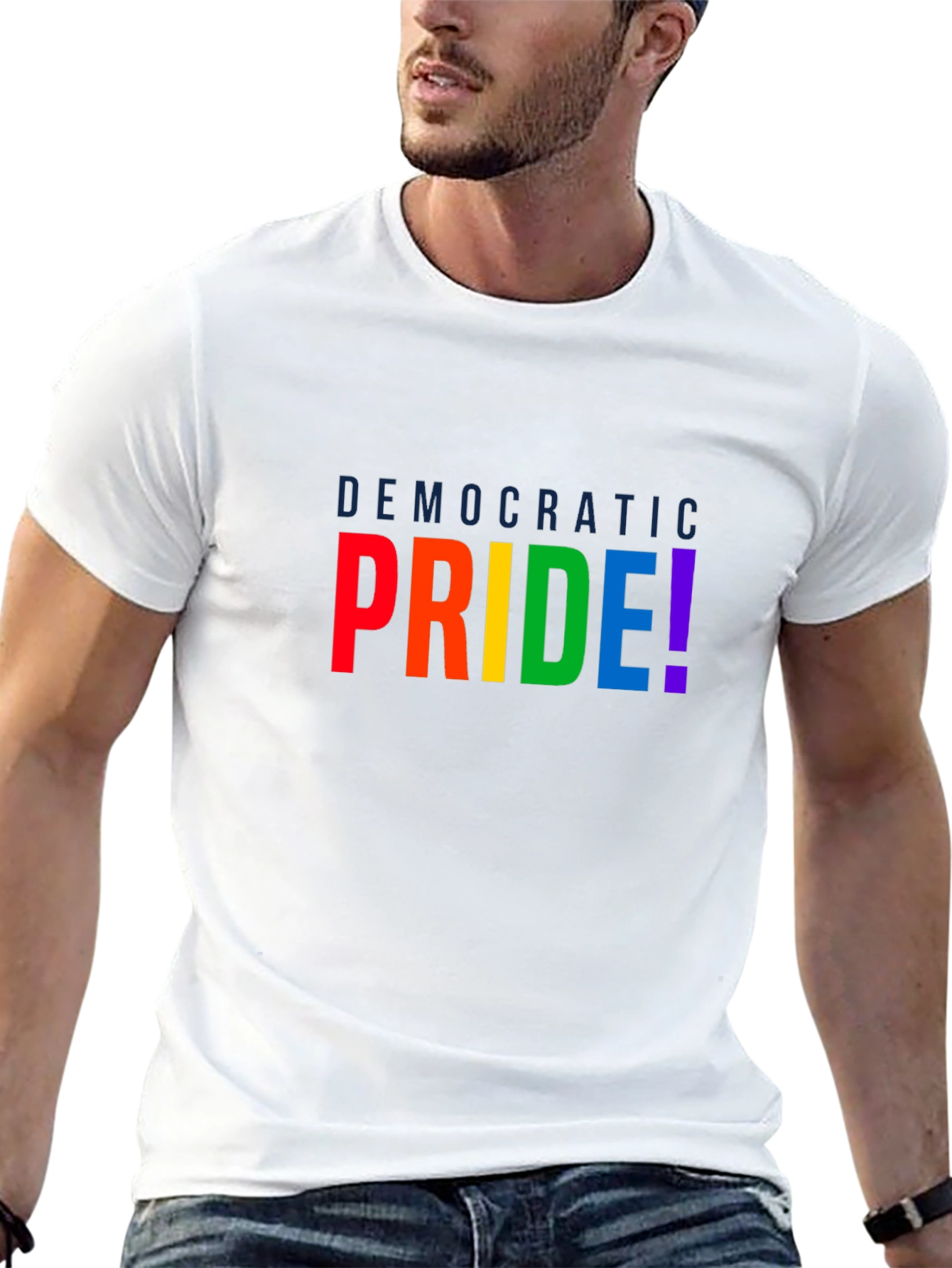 Democratic Pride Rainbow T-Shirt