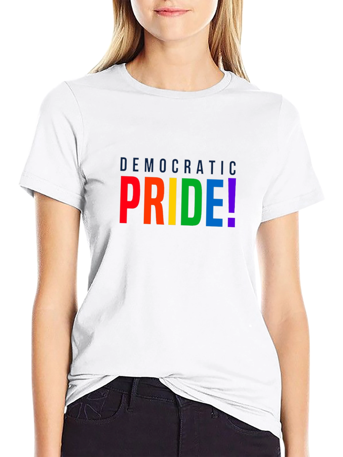 Democratic Pride Rainbow T-Shirt