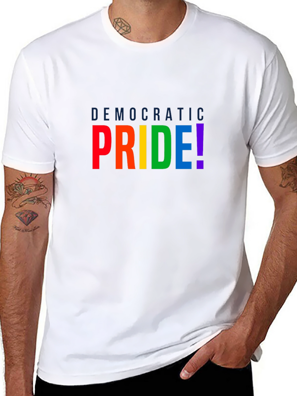 Democratic Pride Rainbow T-Shirt